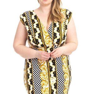 New Ladies Plus Size Bodycon Dress Size 2X